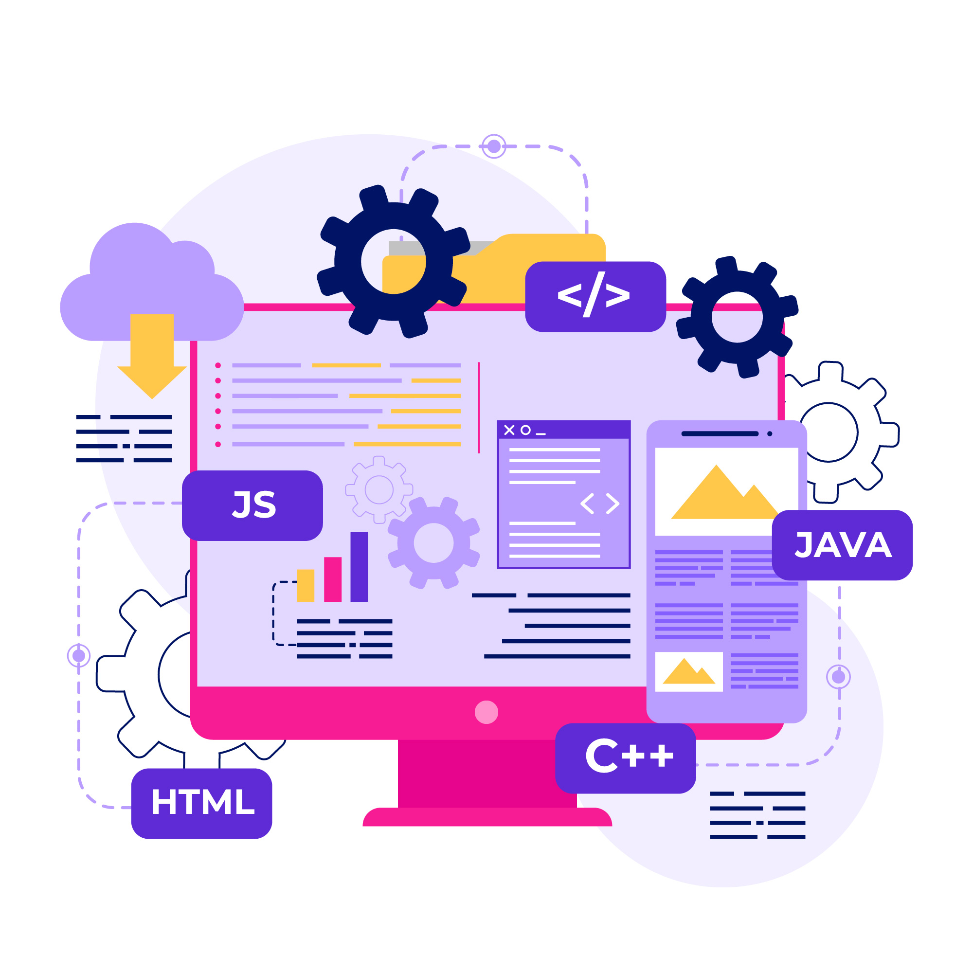 Web Development Illustration